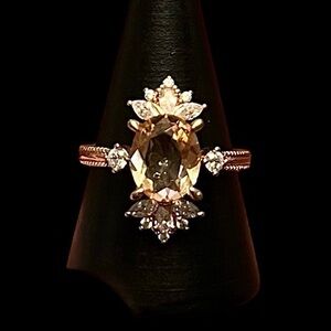 Bomb Party Rose Gold Halo Ring